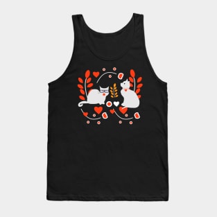 Valentines cat decor Tank Top